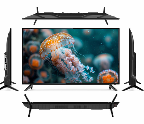 Купить Степленное стекло 75 дюймов LED телевизор 4K Ультра узкий безель с пластиковым корпусом online manufacture